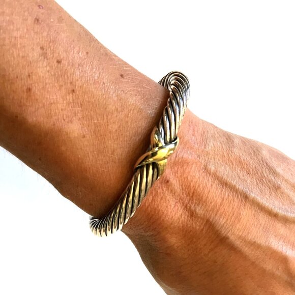 David Yurman Silver and Gold Bracelet - Picture 11 of 14